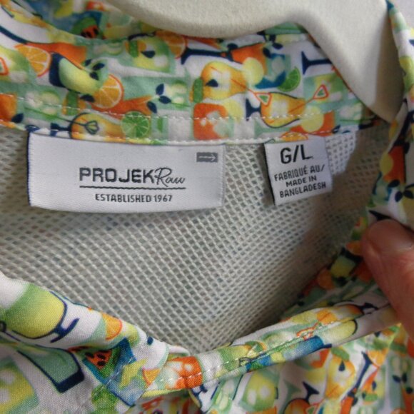 Two Size Large Printed Golf Shirts, by Green Side Golf and Projek Raw - Picture 4 of 16